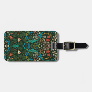 LUGGAGE TAG WITH WILLIAM MORRIS "TULIPS" DESIGN