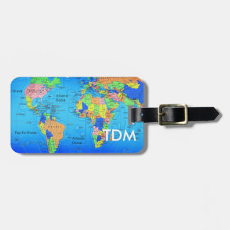Luggage Tag - World Map
