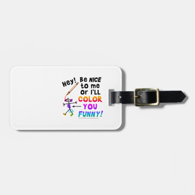 Luggage Tags - Colour You Funny (Front Horizontal)
