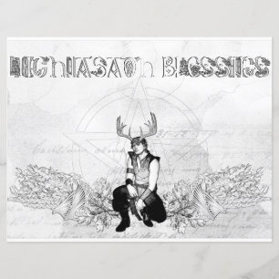 Lughnasadh Blessings Celtic Wicca Colouring Paper