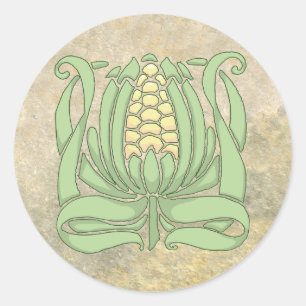 Lughnasadh Sweet Corn Classic Round Sticker