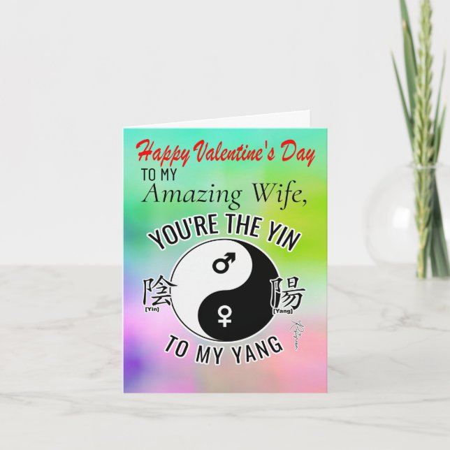 Lui à elle, la carte de la Saint-Valentin (Devant)