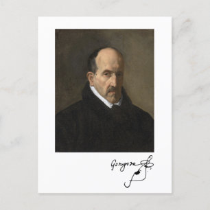 Luis de Góngora (portrait/ signature) Postcard