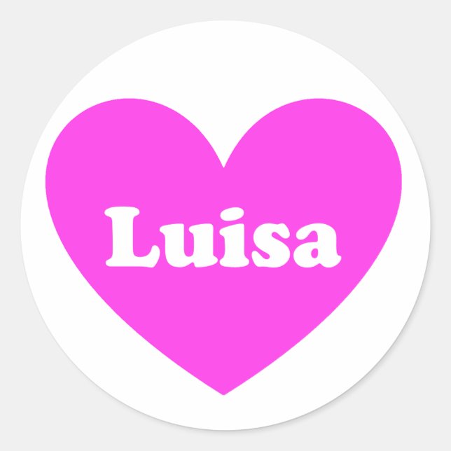 Luisa Classic Round Sticker (Front)