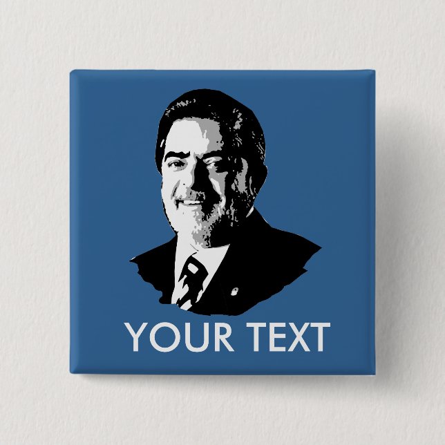 Luiz Inácio Lula da Silva 2 Inch Square Button (Front)