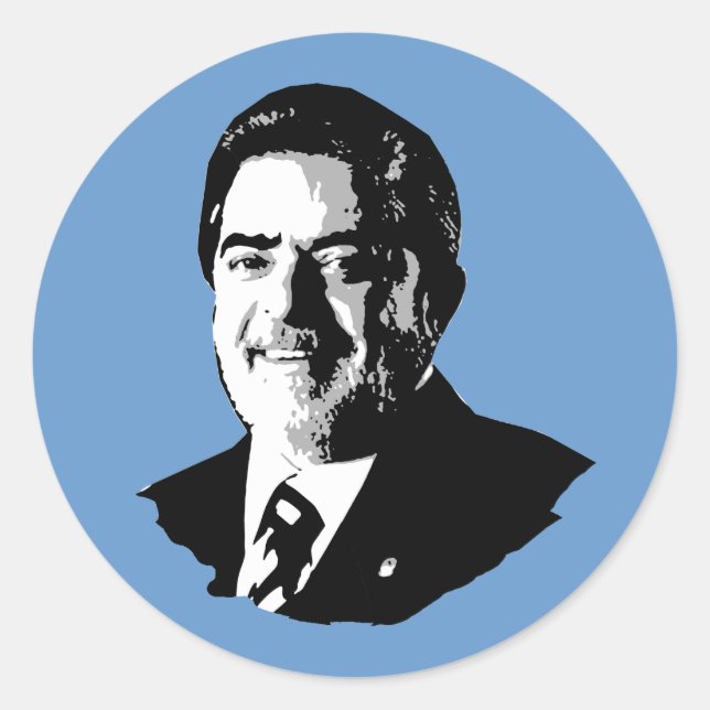 Luiz Inácio Lula da Silva Classic Round Sticker (Front)