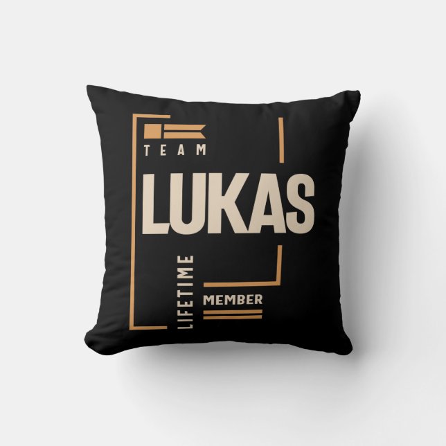 Lukas Personalized Name - Funny Lukas Throw Pillow (Front)