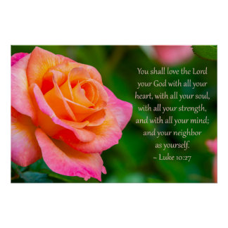 Luke 10:27 Print, Value Poster Paper (Semi-Gloss)