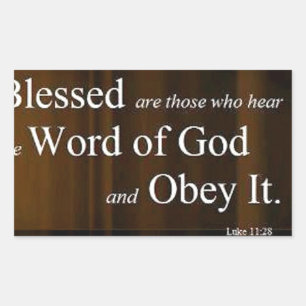 Luke 11:28 sticker