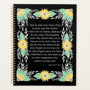 Luke 11:2-4 Bible Verse Calendar Planner