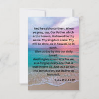 Luke 11:2-4 KJV Bible Scripture Pic Greeting