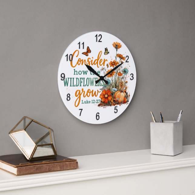 Luke 12:27  large clock (Office)
