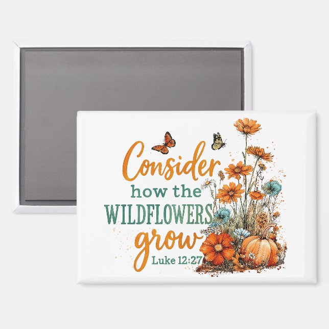 Luke 12:27  magnet (Front/Back)