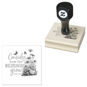 Luke 12:27 rubber stamp