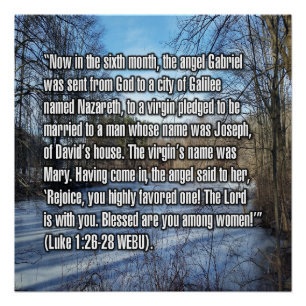Luke 1:26-28 WEBU Poster