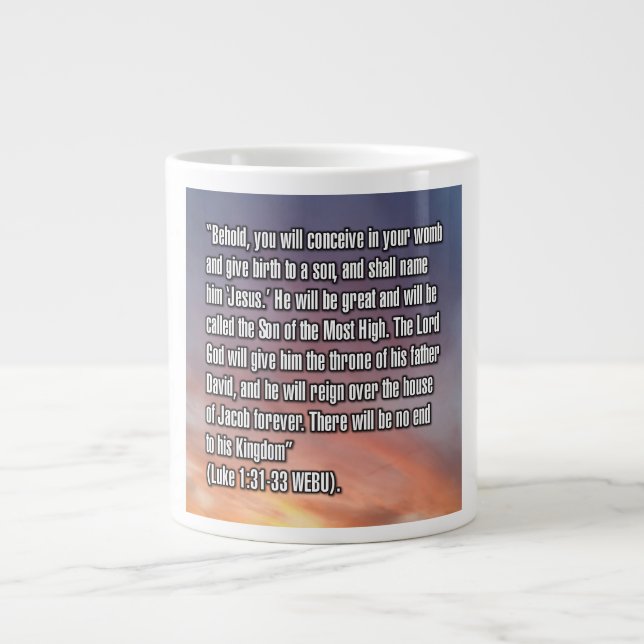 Luke 1:31–33 WEBU Mug (Front)