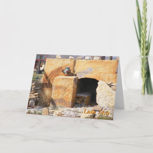 Luke 24: 6, He is Risen Holiday Card (Front)