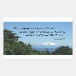 Luke 2:11 For unto you is born this day... Sticker