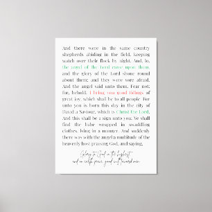 Luke 2:8-14 Canvas Print