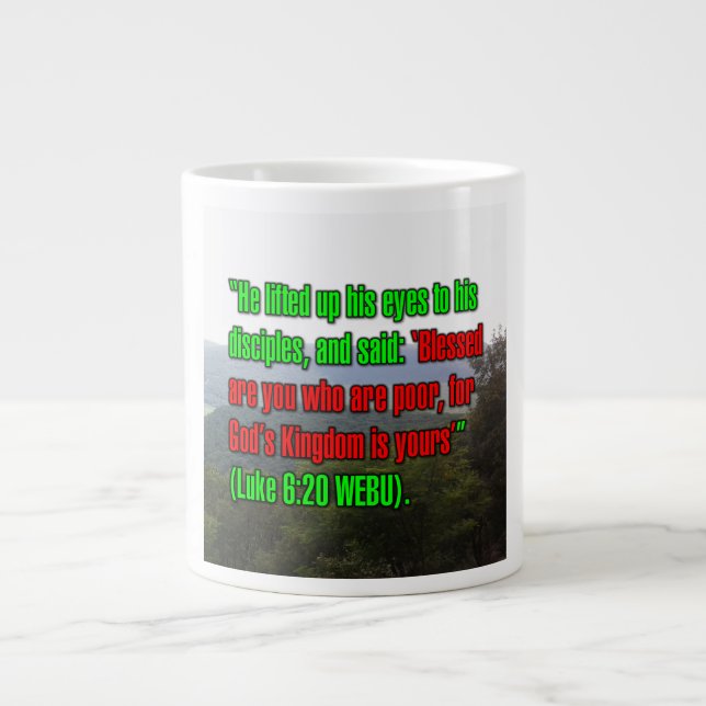 Luke 6:20 WEBU Mug (Front)