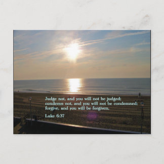 Luke 6:37  Sunrise Postcard