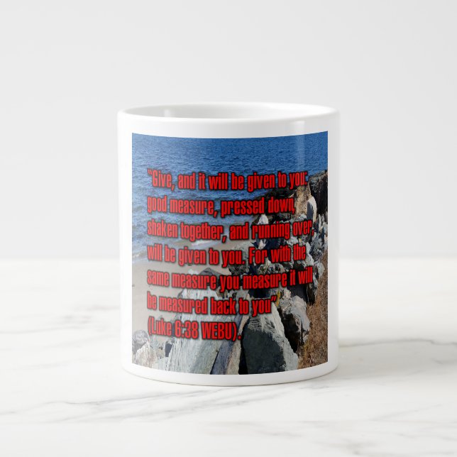 Luke 6:38 WEBU Mug (Front)