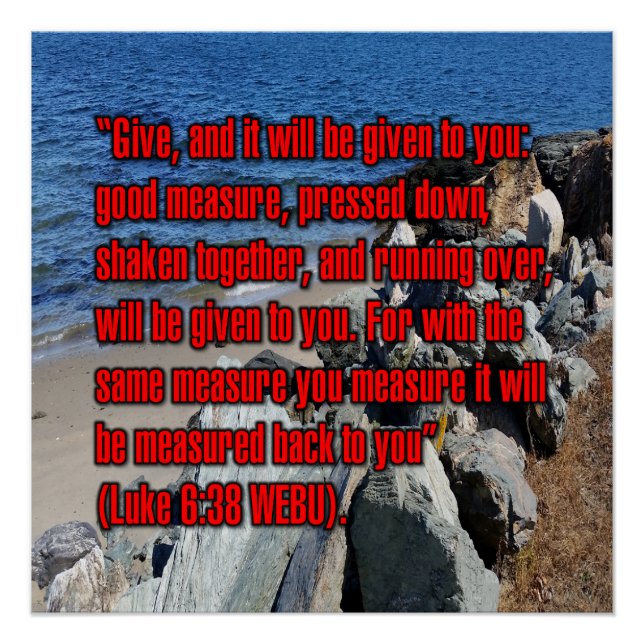 Luke 6:38 WEBU Poster (Front)