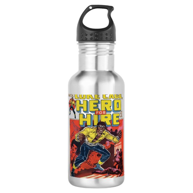 Luke Cage Comic #1 710 Ml Water Bottle (Front)