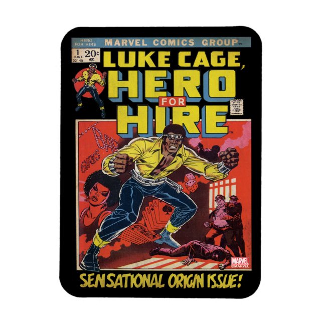 Luke Cage Comic #1 Magnet (Vertical)