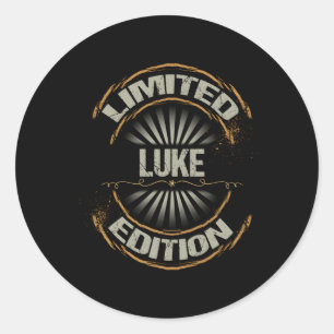 Luke Edition Personalized First Name Luke Classic Round Sticker