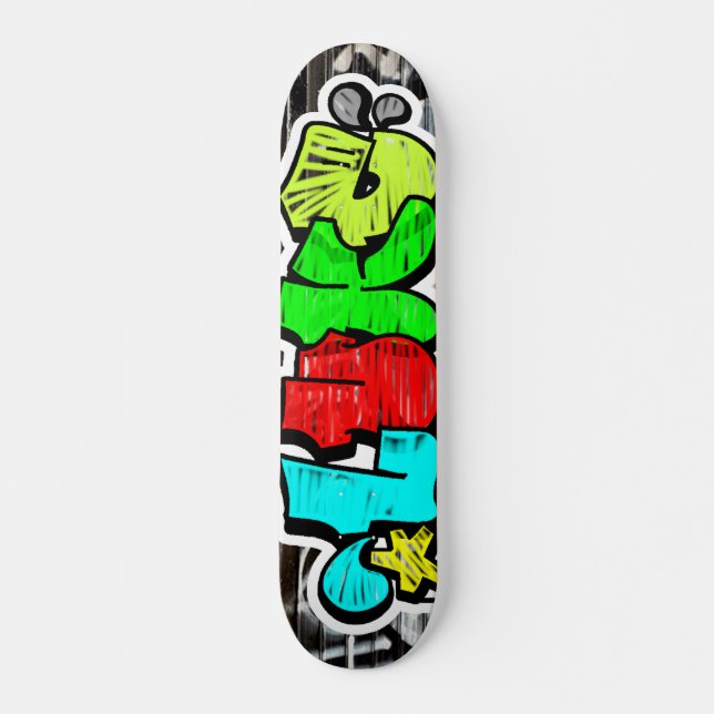 Luke Graffiti Custom Personalized Cool Skateboard (Front)