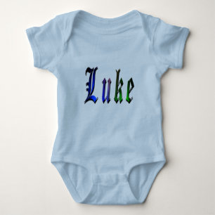 Luke, Name, Logo, Baby Bots Sports Jumpsuit Bodysuit