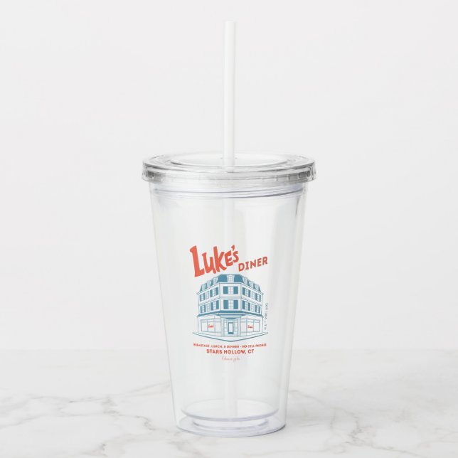 Luke’s Diner Stars Hollow Design Acrylic Tumbler (Front)
