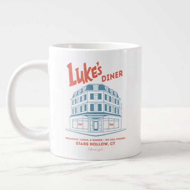 Luke’s Diner Stars Hollow Design Large Coffee Mug (Left)