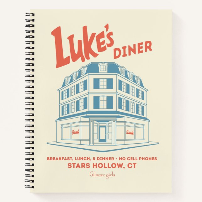 Luke’s Diner Stars Hollow Design Notebook (Front)