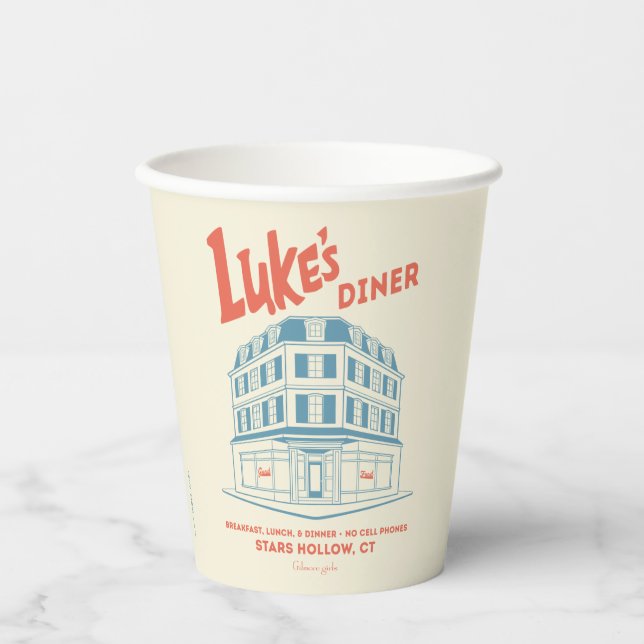 Luke’s Diner Stars Hollow Design Paper Cups (Front)