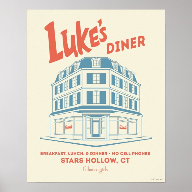 Luke’s Diner Stars Hollow Design Poster (Front)