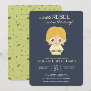 Luke Skywalker   Invitation à une Baby Shower Rebe