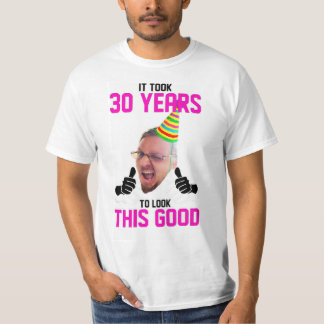 Luke's party shirt