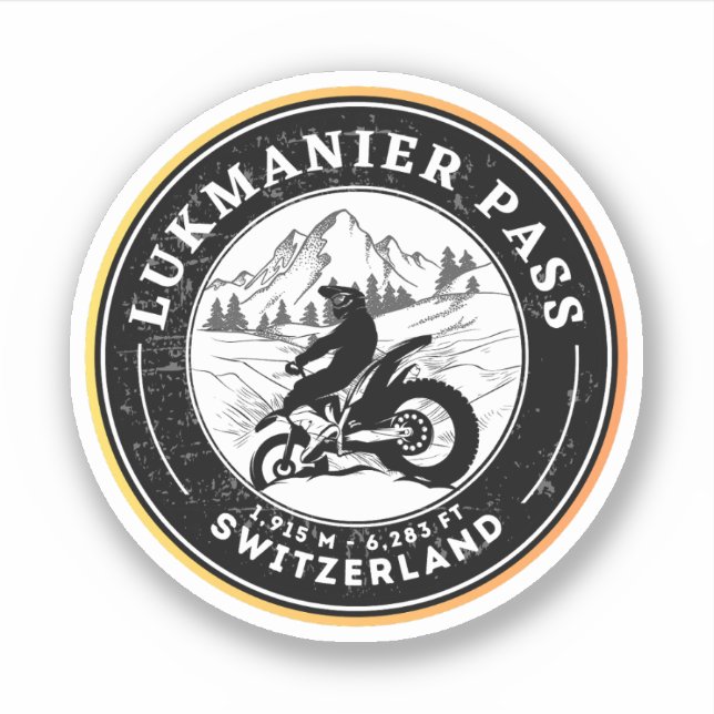 Lukmanier Pass swiss–alps motorcycle tour (Front)