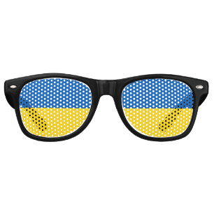 L'Ukraine drapeau du Parti lunettes de soleil