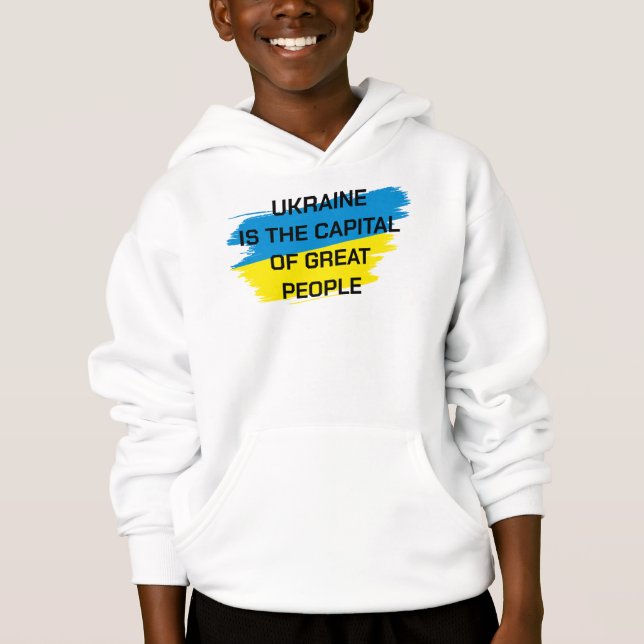 L'Ukraine est la capitale du grand Sweatshirt du p (Devant)
