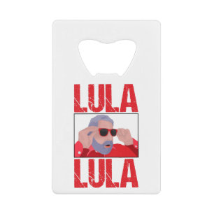 Lula Meme with Sunglasses Credit Card Bottle Opener