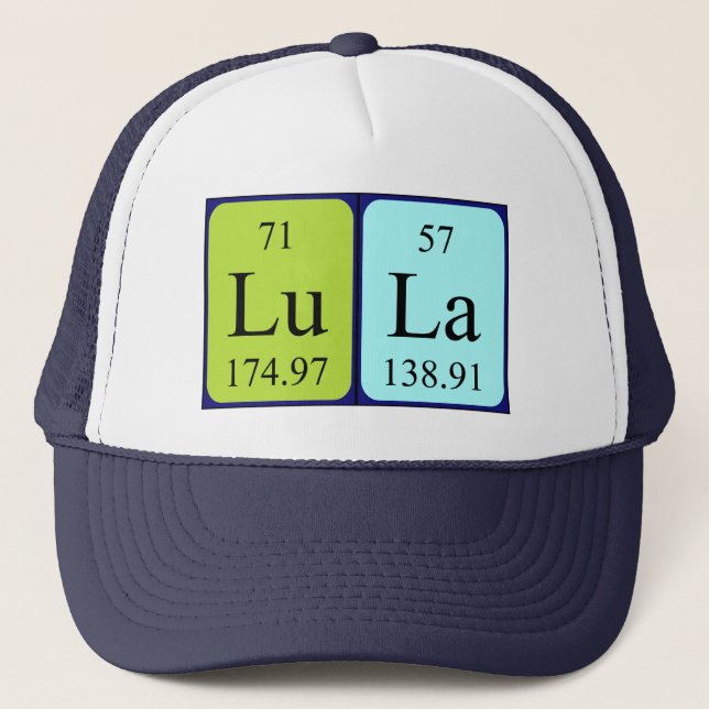 Lula periodic table name hat (Front)