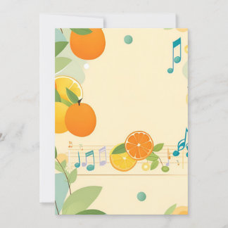 Lullabe dans Citrus Grove Baby shower Invitation