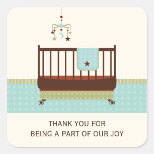 Lullaby Baby Show Favoriser Stickers Aqua