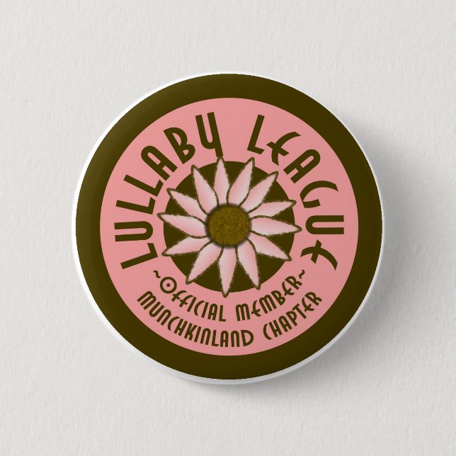 Lullaby League 2 Inch Round Button (Front)