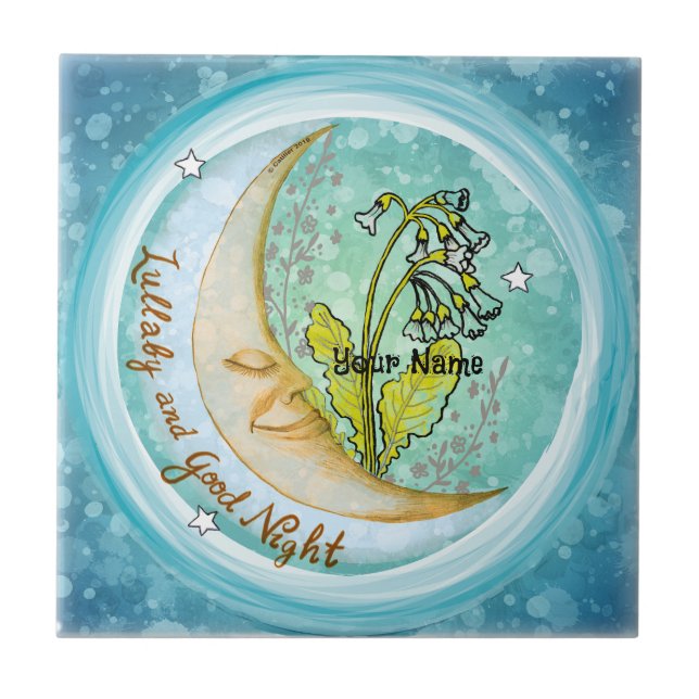 Lullaby Moon baby tile (Front)