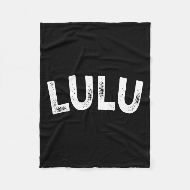 Lulu  fleece blanket (Front)