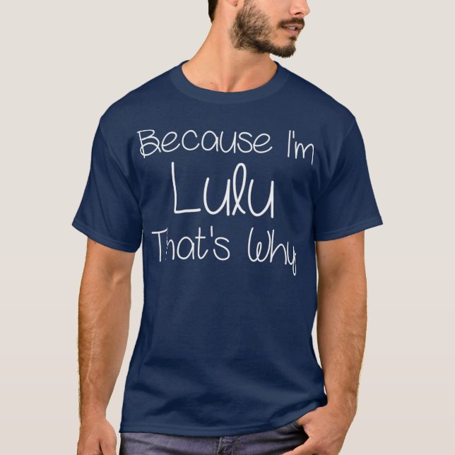 LULU Funny Personalized Birthday Women Name Gift T-Shirt (Front)